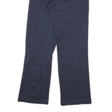 DICKIES Mens Cotton Blend Navy Regular Fit Straight Leg Trousers W28 L30