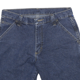 WRANGLER Mens Denim Blue Casual Shorts M W28 Workwear Utility Cotton Blend