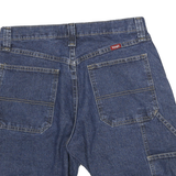 WRANGLER Mens Denim Blue Casual Shorts M W28 Workwear Utility Cotton Blend