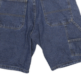 WRANGLER Mens Denim Blue Casual Shorts M W28 Workwear Utility Cotton Blend