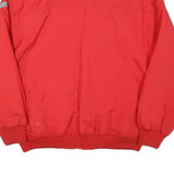 ADIDAS Mens Red Jacket M Polyester Blend Plain Zip Casual Sportswear