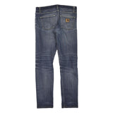 CARHARTT Mens Regular Fit Blue Denim Jeans W31 L32 Classic Zip Pockets
