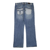 X-RAY JEANS Womens Blue Regular Fit Straight Denim Medium W36 L34 Cotton Blend