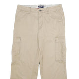 TOMMY HILFIGER Mens Beige Regular Cargo Trousers Cotton Zip W32 L30 Casual