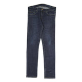 CARHARTT Mens Slim Blue Denim Jeans W32 L31 Classic Fit Zip Closure