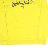 PUMA Mens Yellow BVB 09 Crew Neck XL Cotton Blend Sweatshirt