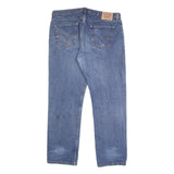 LEVI'S 751 02 Mens Jeans Blue Regular Straight Denim Medium W40 L32 Classic Fit
