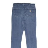 CARHARTT Womens Slim Blue Denim Jeans W30 L30 Comfortable Stretch Zip Closure