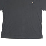 DICKIES Mens Black Pocket T-Shirt 2XL Short Sleeve Crew Neck Plain Cotton