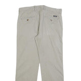 DOCKERS Mens Slim Cotton Blend Beige Slim Fit Trousers W35 L30 Casual Smart Wear
