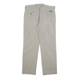 DOCKERS Mens Slim Cotton Blend Beige Slim Fit Trousers W35 L30 Casual Smart Wear