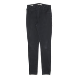 LEVI'S 721 Womens Jeans Black Slim Skinny Denim W29 L32 Stylish Zip