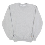 CARHARTT Mens Grey Cotton Blend Crew Neck S Classic Pullover Sweatshirt