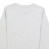 CALVIN KLEIN JEANS Womens Grey Sweatshirt Crew Neck S Logo Print Cotton Pullover