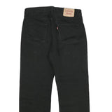 LEVI'S 751 Mens Jeans Black Regular Straight Denim W33 L30 Zip Cotton