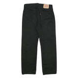 LEVI'S 751 Mens Jeans Black Regular Straight Denim W33 L30 Zip Cotton