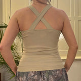 Scooter Plus Top - Medium Beige Viscose Blend