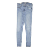 LEVI'S 720 Womens Jeans Blue Slim Skinny Denim Light W27 L28 Stretch Zip