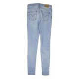 LEVI'S 720 Womens Jeans Blue Slim Skinny Denim Light W27 L28 Stretch Zip