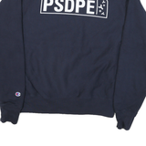 CHAMPION Mens Navy Blue Regeneron PSDPE Crew Neck M Cotton Blend Sweatshirt