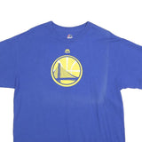 MAJESTIC Mens Blue Golden State Warriors Graphic T-Shirt L Short Sleeve Crew