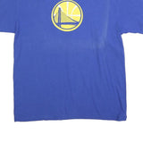 MAJESTIC Mens Blue Golden State Warriors Graphic T-Shirt L Short Sleeve Crew