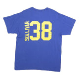 MAJESTIC Mens Blue Golden State Warriors Graphic T-Shirt L Short Sleeve Crew