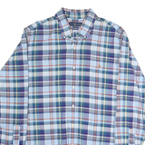 RALPH LAUREN Mens Blue Green Plaid Shirt XL Classic Fit Cotton Button Down