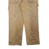 DICKIES Mens Jeans Beige Relaxed Straight Denim W38 L32 Durable Workwear