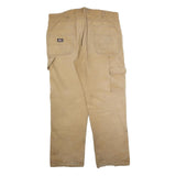 DICKIES Mens Jeans Beige Relaxed Straight Denim W38 L32 Durable Workwear