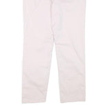 LAURA ASHLEY Womens Cotton Blend White Regular Fit Straight Leg Trousers W30 L26