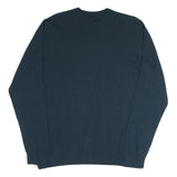 CARHARTT Mens Blue Plain Crew Neck Basic Knit Jumper M Cotton Blend Casual