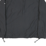 NIKE Mens Black Sports Logo Zip Jacket L Polyester Blend Plain Lightweight