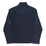 STARTER Mens Navy Blue Jacket S Polyester Blend Plain Zip S Athletic Casual