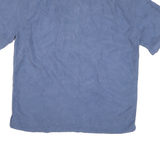 JOS A BANK Mens Blue Polyester Blend Shirt XL Casual Short Sleeve Button