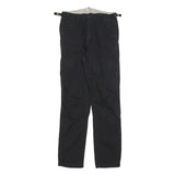 CARHARTT Womens Cotton Blend Black Relaxed Cargo Trousers W26 L32 Workwear
