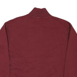 CALVIN KLEIN JEANS Mens Maroon 1/4 Zip S Sweatshirt Pullover Casual Cotton Blend