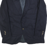 PENDLETON Mens Black Wool Classic Jacket L Button Plain Blazer