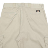 DICKIES Mens Shorts Beige Cargo Loose Fit 2XL W36 Cotton Blend Workwear