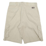 DICKIES Mens Shorts Beige Cargo Loose Fit 2XL W36 Cotton Blend Workwear