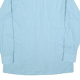 BARBADOS Mens Blue Cotton Shirt M Classic Long Sleeve Button Shirt Casual