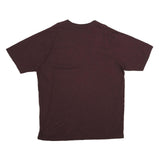 CARHARTT Mens Maroon Pocket T-Shirt XL Short Sleeve Crew Neck Cotton Workwear
