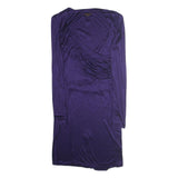 ESCADA Womens Purple Evening Dress Polyester Long Sleeve Midi Size L Elegant