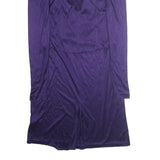 ESCADA Womens Purple Evening Dress Polyester Long Sleeve Midi Size L Elegant