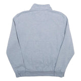 NAUTICA Mens Grey Quarter Zip M Sweatshirt Cotton Blend Pullover Casual
