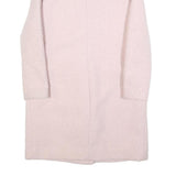 NEW LOOK Womens Cream Wool Feel Classic Jacket UK 6 Polyester Long Sleeve Button