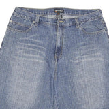 EASY STREET Mens Blue Denim Shorts 2XL W36 Cotton Blend Casual Relaxed Fit