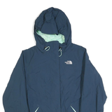 THE NORTH FACE Womens Navy Blue Outdoor Jacket S Polyester Hybrid Zip Hooded