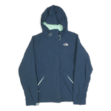 THE NORTH FACE Womens Navy Blue Outdoor Jacket S Polyester Hybrid Zip Hooded