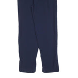 LACOSTE Womens Navy Regular Fit Trousers W28 L28 Drawstring Casual
